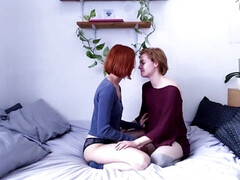 アナル, デカ尻, デカパイ, 茶髪の, レズビアン, 熟年, 淫乱熟女, ティーン