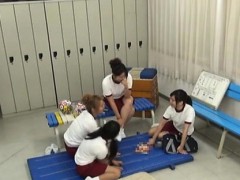 Азиатки, Минет, Японки, Молоденькие, Втроем