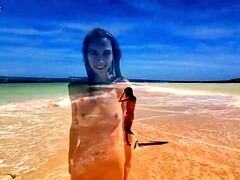 Playa, Hd, Natural, Pezones, Al aire libre, Coño, Flaco, Solo