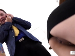 Brunette brune, Bukkaké, Queue, Européenne, Allemand, Hard, Bureau