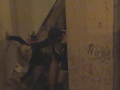 Pijpbeurt, Hondjeshouding, Handbeurt, Ondergoed, Buiten, Openbaar, Schoenen, Tiener