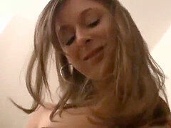 Enthousiasteling, Bruinharig, Ex vriendin, Vriendin, Huisgemaakt, Masturbatie, Panty, Tiener