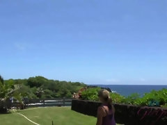 素人, ビーチ, フェラチオ, 彼女, ヌード, ハメ撮り, オッパイの