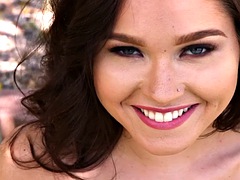 Brunette brune, Masturbation, De plein air, Solo, Adolescente