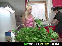 Mom-boy, mom, old-grandma