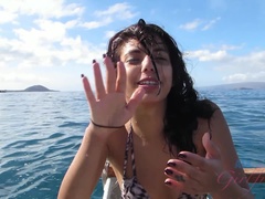 Sperma, Vingeren, Voetbeurt, Vriendin, Brillen, Latijnse vrouw, Gezichtspunt, Kut duiken