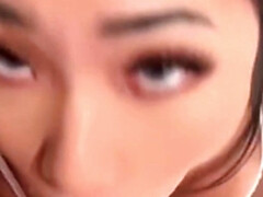 Curvy Asian Sucking American Dick