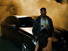 Zwart, Pijpbeurt, Bruinharig, Zwart, Interraciaal, Moeder die ik wil neuken, Rijden, Tieten likken