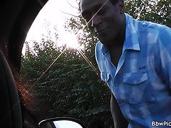 Belle grosse femme bgf, Gros cul, Sucer une bite, Tchèque, Énorme, Public, Criant, Nénés