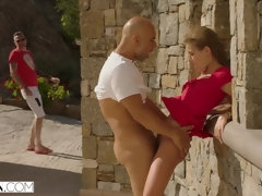 18 jaar, Anaal, Kont naar mond, Pijpbeurt, Lul, Sperma in gezicht, Openbaar, Rijden