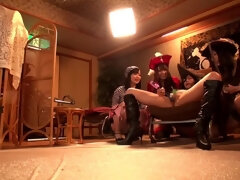 デカパイ, グループ, ハードコア, 日本人, おもらし, ストッキング, オッパイの, おもちゃ