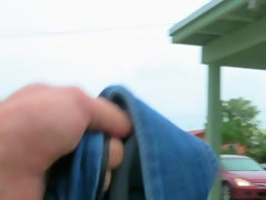 アメリカ人, お尻, 黒人, フェラチオ, 車, バック, アウトドア, 剃毛