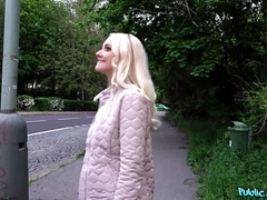 デカチン, チェコ, ハードコア, ジーンズ, 公共, オマンコ, 剃毛, スカート