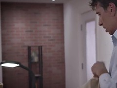 美女, お婆さん, 乳首, フェラする