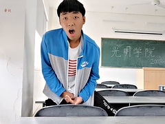 Leie, Asiatisch, Chinesisch, Hochschule, Schwul, Masturbation, Realität, Vintage