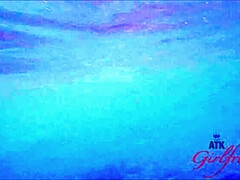 Strand, Pijpbeurt, Sperma in mond, Vriendin, Orgasme, Klein, Bekijker, Nat