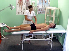 Enthousiasteling, Gevangen, Sperma, Arts, Masseren, Verpleegster, Rijden, Bekijker