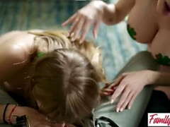 Culo grande, Tetas grandes, Rubia, Morena, Corrida, Polla, Lamidas, Pezones