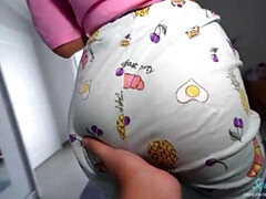 18, 素人, 茶髪の, 捕まる, シゴき, 淫乱熟女, 小柄, 馬乗り