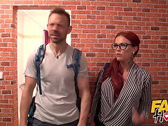 黒人, なめる, 熟年, 淫乱熟女, オマンコ, 赤毛, ティーン, 三人