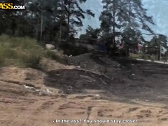 Анальный секс, Деньги, На природе, Пирсинг, На публике, Рыжие, Тату, Втроем