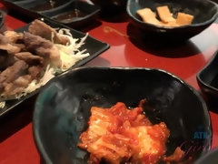 Enthousiasteling, Kont, Badkamer, Blond, Vriendin, Spijkerbroeken, Kut duiken, Sokken