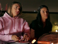 Dormitorio, Negro, Gafas, Lesbiana, Lamidas, Calcetines, Adolescente, Juguetes