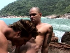 Horny Kenzo Enjoys Rough Bareback At the Beach