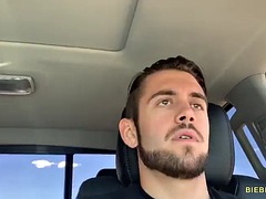 Outdoors in car masturbation