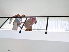 美女, デカパイ, ブロンド, フェラチオ, イく瞬間, ラティーナ, オナニー, オッパイの