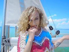 Amirah Adara and Angel Emily get kinky with dildo & pussy play outdoors