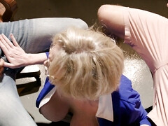 Grosse titten, Blondine, Blasen, Spermaladung, Doppelpenetration, Hd, Reif, Titten