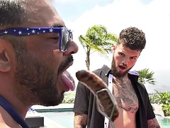 Leie, In den arsch, Tussi, Bisexuell, Blasen, Braunhaarige, Schwul, Titten