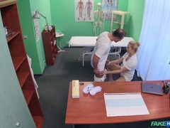 Amateur, Mamada, Médico, Estilo perrito, Enfermera, Coño, Uniforme, Voyeur