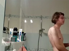 Enthousiasteling, Europees, Grappig, Homo, Realiteit, Douche, Mager, Alleen