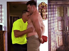 Anal, Mamada, Gay, Pajear, Músculo