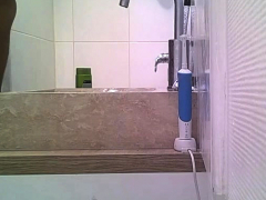Amateur, Indienne, Douche, Voyeur