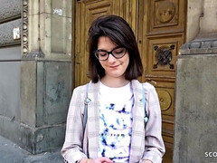 18, お尻, 大学生, カワイイ, ドイツ人, 眼鏡, ティーン, オッパイの