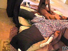 Monster black hard-on pummeling a splendid black girl!