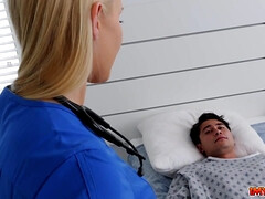 Nurse Vanessa begins groping her patient Christian