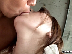 Asiatisch, Tussi, Grosse titten, Blasen, Braunhaarige, Handjob, Hd, Schlampe