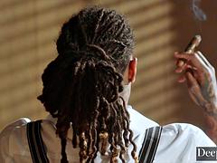 アナル, フェラチオ, ダブル開発, 手コキする, 異人種間, 三人, オッパイの