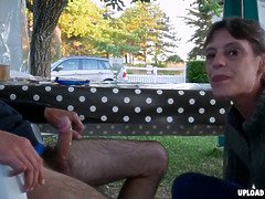Pijpbeurt, Sperma in mond, Handbeurt, Hardcore, Hd, Stiefmoeder, Oud, Vrouw