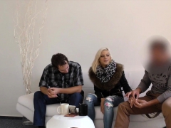 Blonde, Sucer une bite, Cocu, Tchèque, Européenne, Hd, Pov, Adolescente