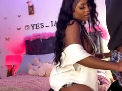 Blonde Latina MILF Rosestar23 Gives Blowjob to Huge Dick