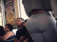 Amateur, Culo, Al aire libre, Público, Voyeur