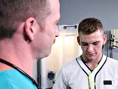 Anal, Mamada, Médico, Gay, Besar