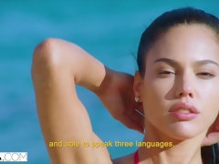ビーチ, 爸, ラティーナ, 小柄, ポルノスター, 馬乗り, ティーン, オッパイの