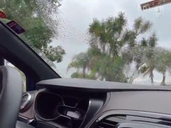 Amateur, Coche, Corridas, Orgasmo, Coño, Solo, Chorro, Tetas