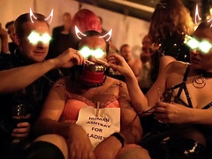 Enthousiasteling, Bondage discipline sadomasochisme, Gek, Dominante vrouw, Fetisj, Vuisten, Hardcore, Meesteres